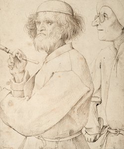 画家とバイヤー、1565 作： Pieter Bruegel the Elder